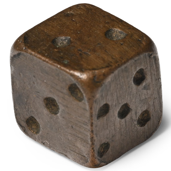 Medieval Bronze Gaming Die