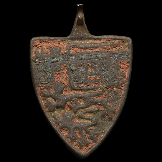 Medieval Knights Enamelled Edward II, Son of King Edward I Bronze Heraldic Horse Harness Pendant
