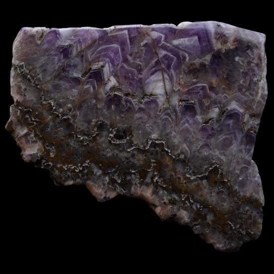 Cut and Polished Amethyst Slice