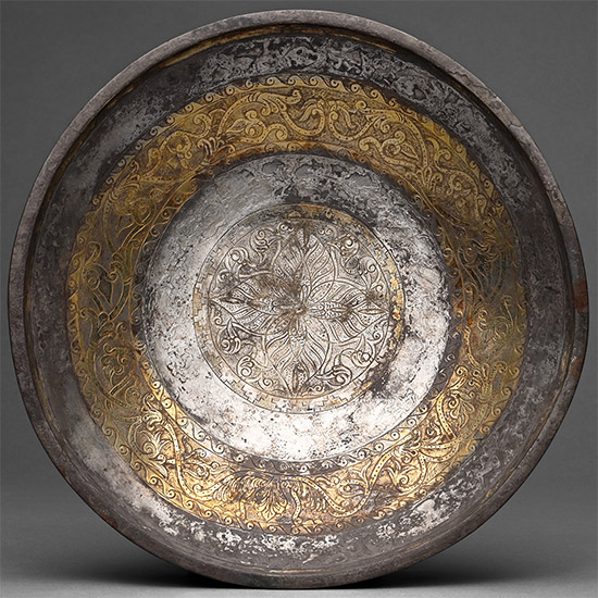 Large Greek Silver-Gilt Bowl