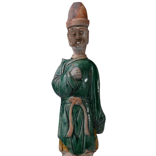Chinese Ming Glazed Terracotta Tomb Figure