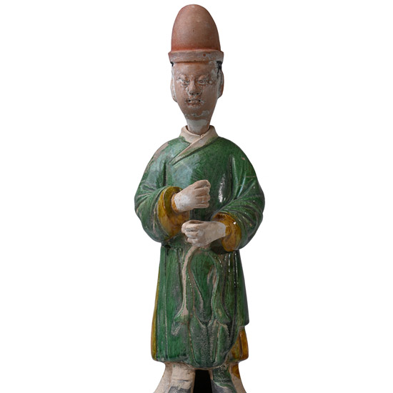 Chinese Ming Glazed Terracotta Tomb Figure
