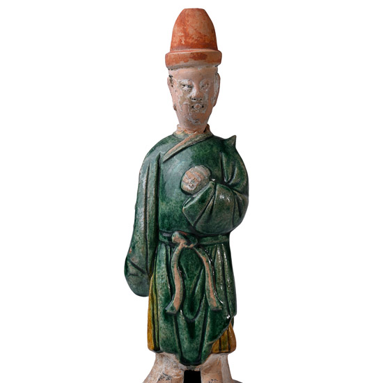 Chinese Ming Glazed Terracotta Tomb Figure