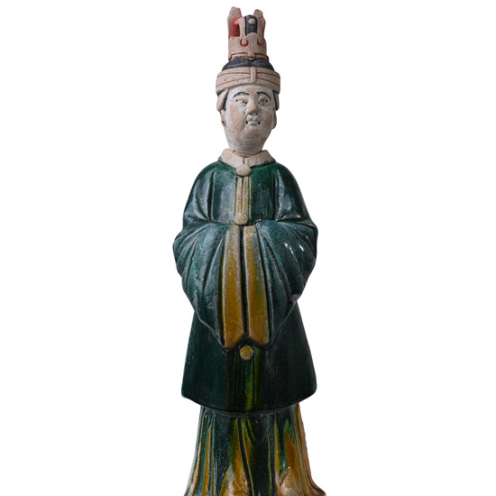 Chinese Ming Glazed Terracotta Tomb Figure