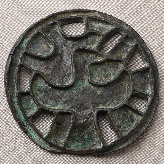 Bactrian Bronze Stamp Seal of a Bird