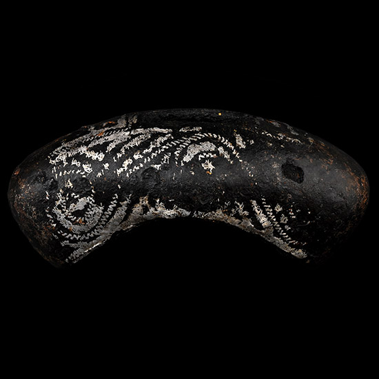 Scandinavian Viking Age Silver Inlaid Iron Hilt Guard