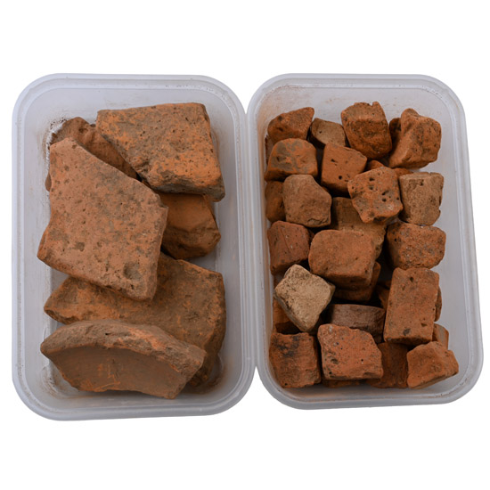 Roman Terracotta Tile Sections and Tesserae Group