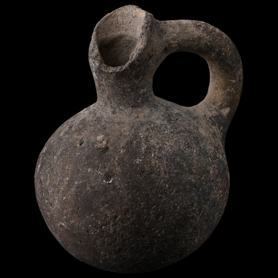 Holy Land Black-Burnished Spouted Vessel
