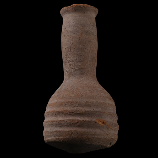 Roman Ribbed Terracotta Bottle