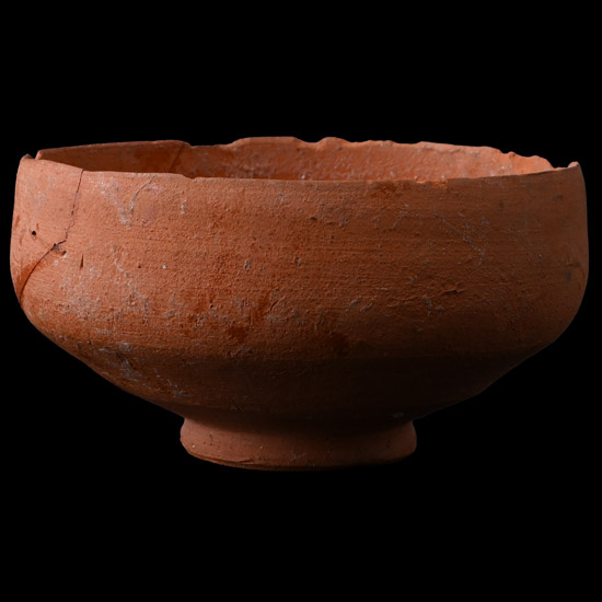 Nabataean Red Terracotta Eggshell Bowl