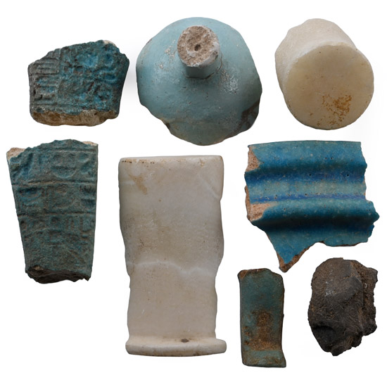 Egyptian Faience Fragment Group