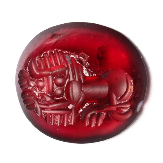 Sasanian Garnet Gemstone of a Lion
