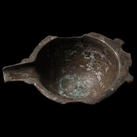 Late Roman Bronze Oil Lamp Filler