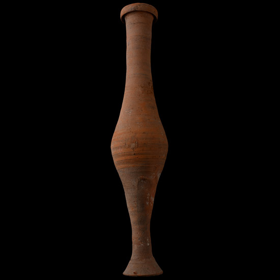 Large Greek Terracotta Spindle Unguentarium