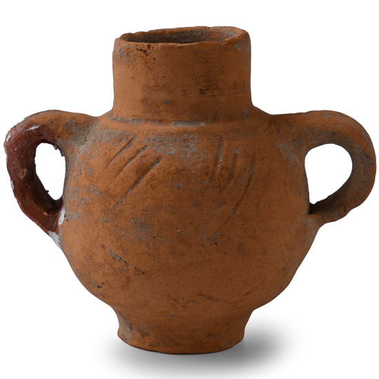 Roman Terracotta Twin-Handled Pot