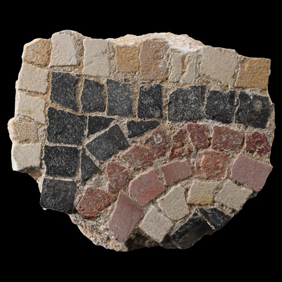Late Roman Floor Mosaic Corner Fragment