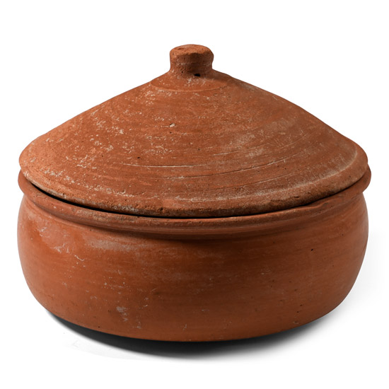 Roman Red Ware Lidded Bowl