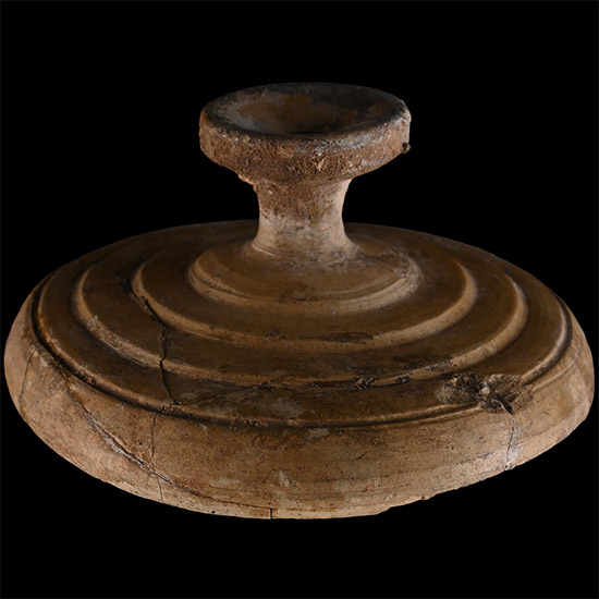 Greek Terracotta Lekanis Lid