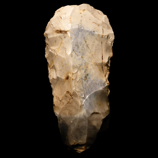 British Stone Age Knapped Flint Axe Head from Farnham