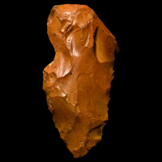 British Stone Age Knapped Flint Handaxe from Farnham, Greenhill