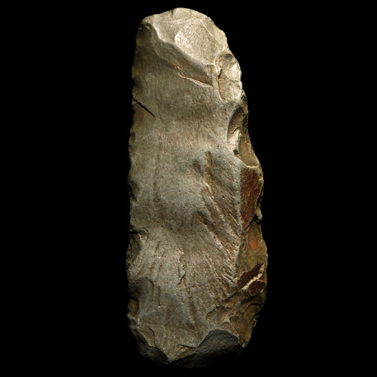 British Stone Age Knapped Langdale Tuff Axe Head