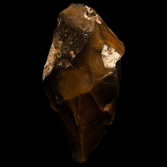British Stone Age Knapped Flint Ficron Handaxe from the Thames Valley