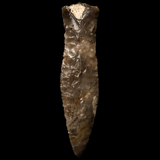 Stone Age Danish Type Knapped Flint Dagger