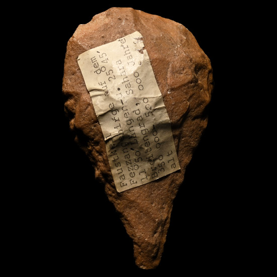African Stone Age Homo Erectus Knapped Stone Handaxe