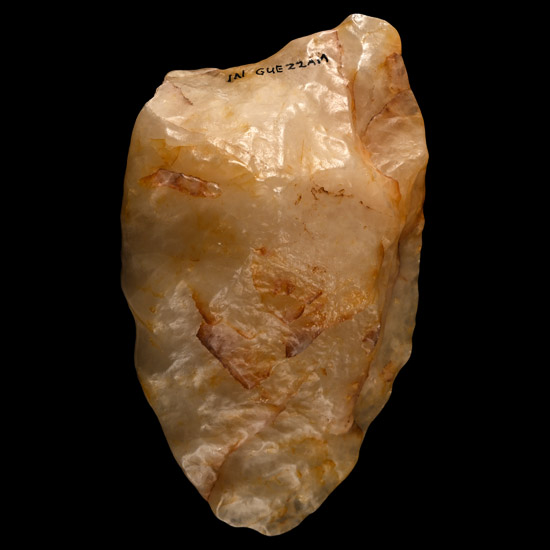 African Stone Age Homo Erectus Knapped Quartzite Handaxe