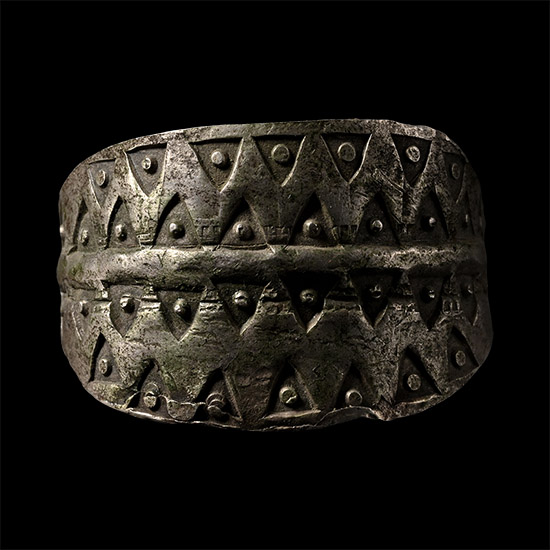 Viking Silver Stamped Ring