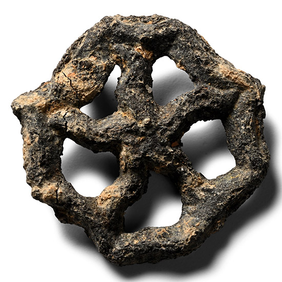 Medieval Pewter Catherines Wheel Pilgrims Badge