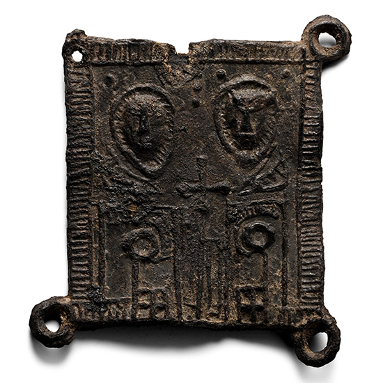 Medieval Pewter Pilgrims Badge with Saints
