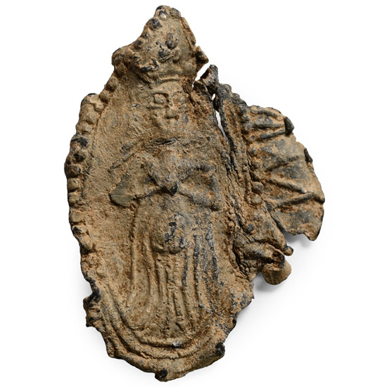 Medieval Pewter Thomas Beckett Pilgrims Badge