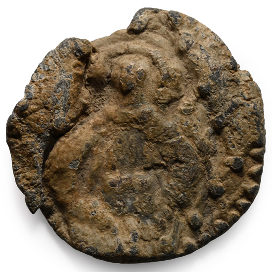 Medieval Pewter St. Audrey Pilgrims Badge