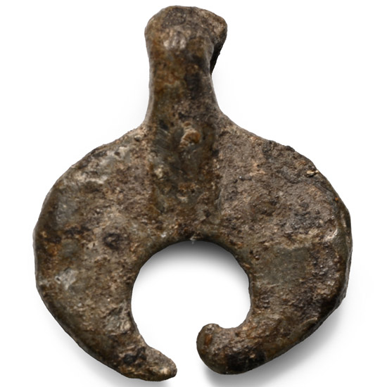 Post Byzantine Bronze Pilgrims Badge with Ottoman Crescent