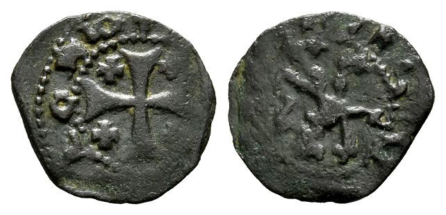 Crusaders. Lusignan Kingdom of Cyprus, James II AE Sixain.