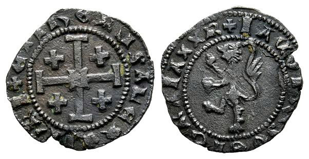 Crusaders. Lusignan Kingdom of Cyprus, James II AE Sixain.