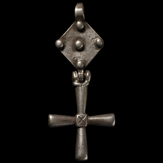 Late Medieval Silver Cross on Hanger