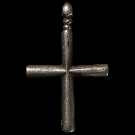 Late Medieval Silver Cross on Hanger