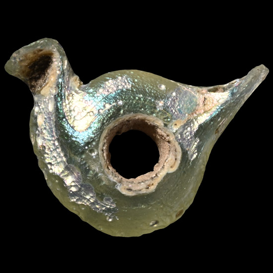 Roman Glass Bird Pendant