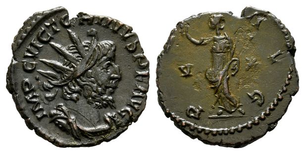 Victorinus, Romano-Gallic Emperor BI Antoninianus.