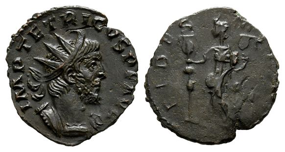 Tetricus I, Romano-Gallic Emperor BI Antoninianus.