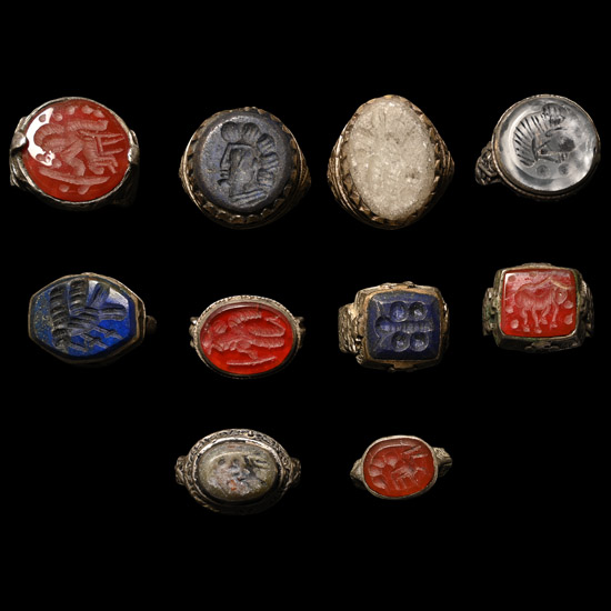 Bedouin Silver-Coloured Metal Ring Group