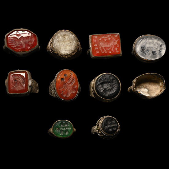 Bedouin Silver-Coloured Metal Ring Group