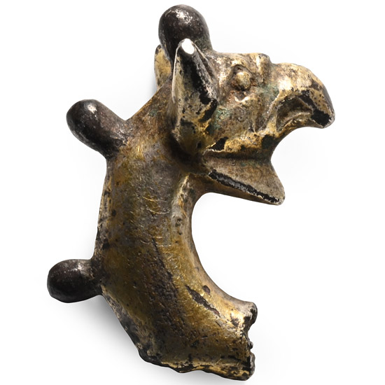 Greek Silver Gryphons Head Attachment