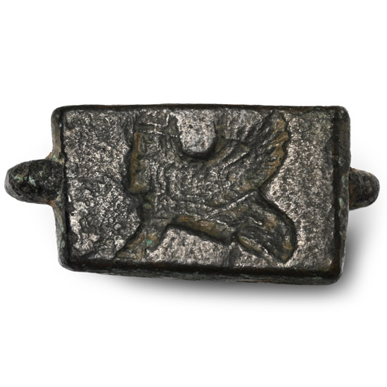 Western Asiatic Bronze Seal with Gryphon