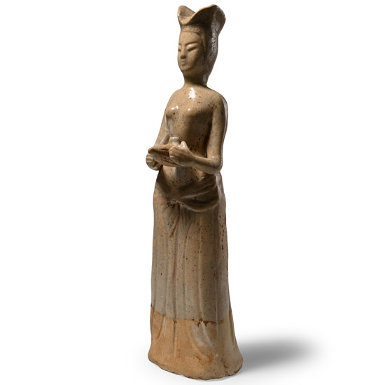 Chinese Sui Standing Female Figure