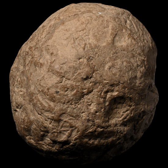 Mesopotamian Clay Bulla with Clay Tokens