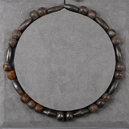 Mesopotamian Heavy Silver Bead Necklace