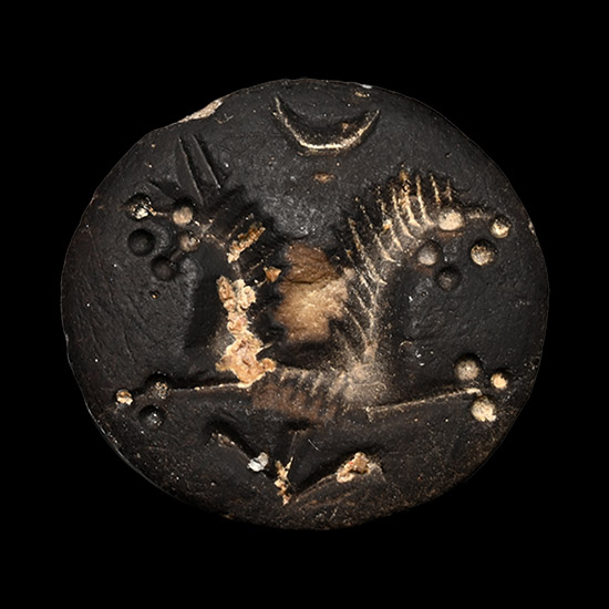 Western Asiatic Stone Stamp Seal with Engraved Design